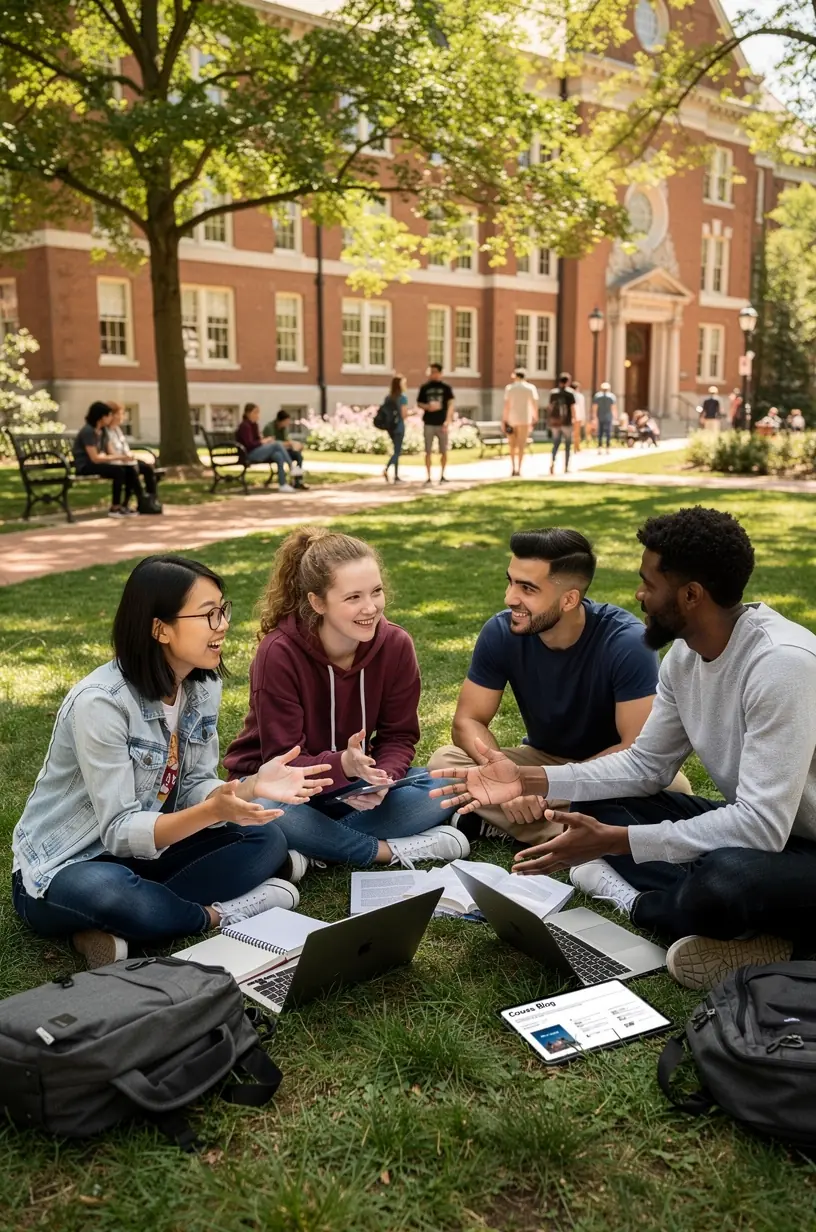 Group discussion highlighting diverse perspectives in knowledge sharing