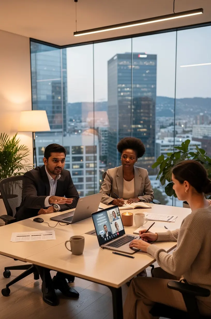 Professional business solutions illustration